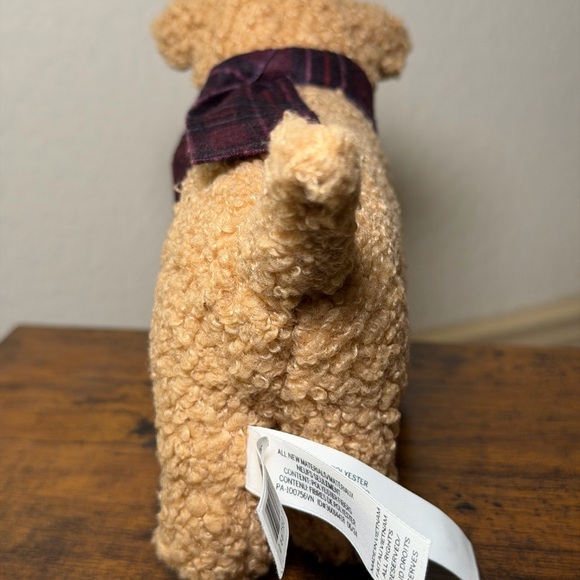 PINK Victoria's Secret Beige Plush Dog with Dark Scarf - Picture 9 of 10